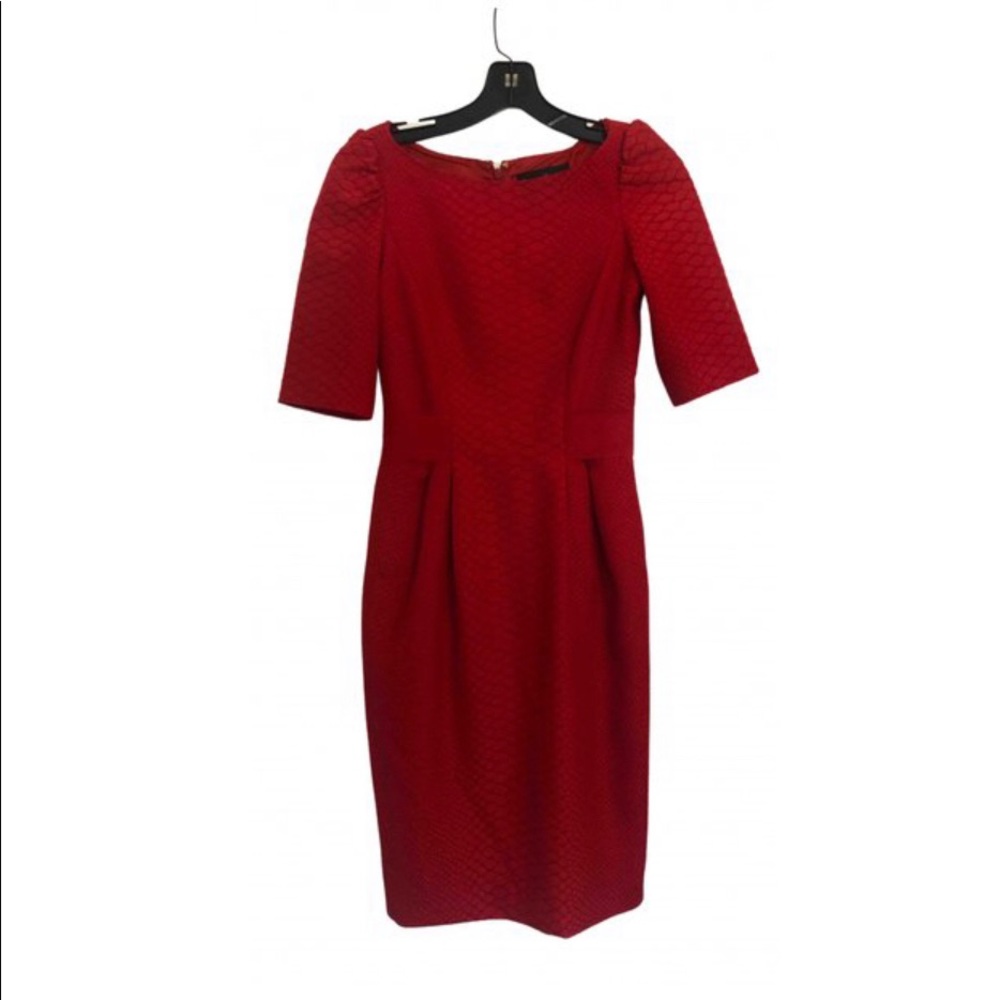 CAROLINA HERRERA CLASSIC RED DRESS LIKE NEW
